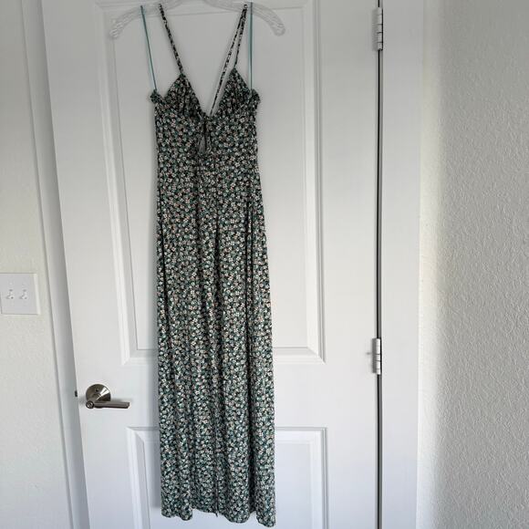 Z supply Melinda Ditsy Mini Print Maxi Dress Size L NWT - Picture 4 of 8